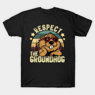 Vintage Respect The Groundhog T-Shirt